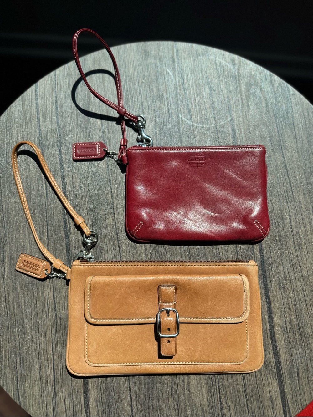 Vintage coach wristlets